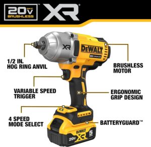 dewalt kit de llave de impacto inalámbrica de 20 v max